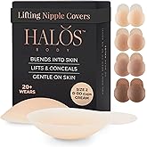 Halos Body Silicone Nipple Covers with Lift – Reusable Sticky Pasties for Women – Seamless Coverage for A–DD Cup Sizes