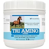 SmartPak Tri Amino, 2 lb, 45 Servings | Lysine Horses Supplement with Methionine &amp; Threonine for Strong Muscles | Healthy Topline | Assist in Protein Production
