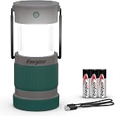 Energizer S-500 Hybrid Power, Camping Battery Lantern/Outdoor Solar Lantern | Rechargeable camping lantern, portable camping lamp, USB charging, 3 light modes, IPX4 Water Resistant, AA Battery Powered