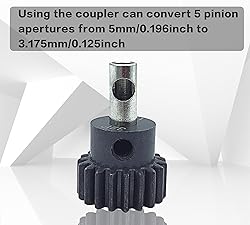 HOPLEX 32P 5mm Hardened Metal Pinion Motor Gear Set