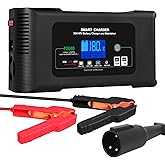 Aorika Golf Cart Battery Charger, Club Car 36 Volt 18 AMP/48 Volt 13 Amp Battery Charger with 3 Pin Round Plug, for Lithium, LiFePO4, Lead-Acid AGM/Gel/SLA Batteries