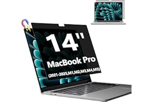 Magnetic Privacy Screen for Macbook Pro 14 Inch (2021-2025, M1, M2, M3, M4, M5, Pro, Max), Removable Laptop Privacy Filter Sh
