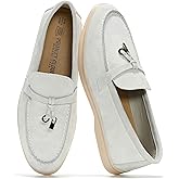 Project Cloud 100% Genuine Leather Womens Shoes - Lightweight Moccasins Penny Loafers for Women with Memory Foam and Leather Insole - Non-Slip Casual Womens Slip on Shoes for Women (Iris)