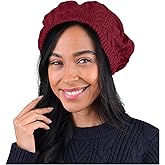 Nollia Soft Knit Solid Color Beanie, Chic, and Lightweight Crochet Knitted Style Beanie Hat for Women, One Size Slouchy Hat Burgundy