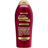 OGX Frizz-Free + Keratin Smoothing Oil Shampoo, 25.4 fl oz