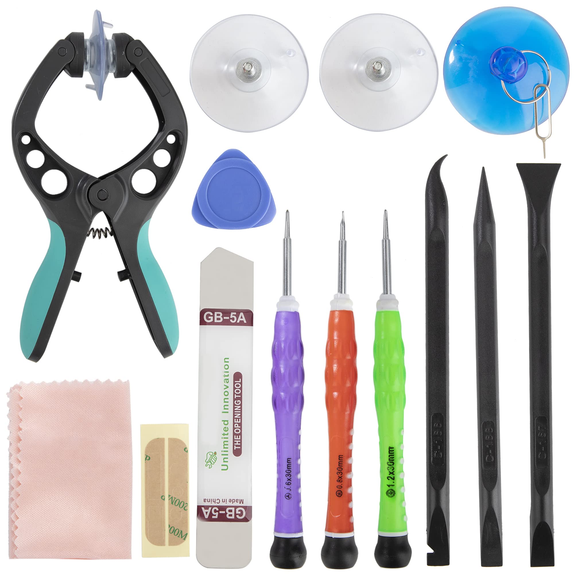 Screen Opening Tool kit, 13Pcs Mobile Phone Laptop Screwdriver Repair Tool Set with LCD Opening Pliers Splitter for Electronics Phone Tablet PC Disassembly