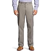 Izod Mens Performance Stretch Classic Fit Flat Front Chino Pant