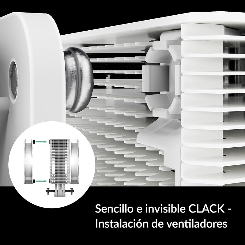 Freezer 36 A-RGB - Ventoinha CPU de torre única com Push-Pull, duas ventoinhas P de 120mm com pressão otimizada, rolamento fluidodinamic, 200-2000 RPM, 4 heatpipes, incluindo MX-6 - Branco