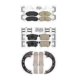 Transit Auto Front Rear Ceramic Disc Brake Pads Kit