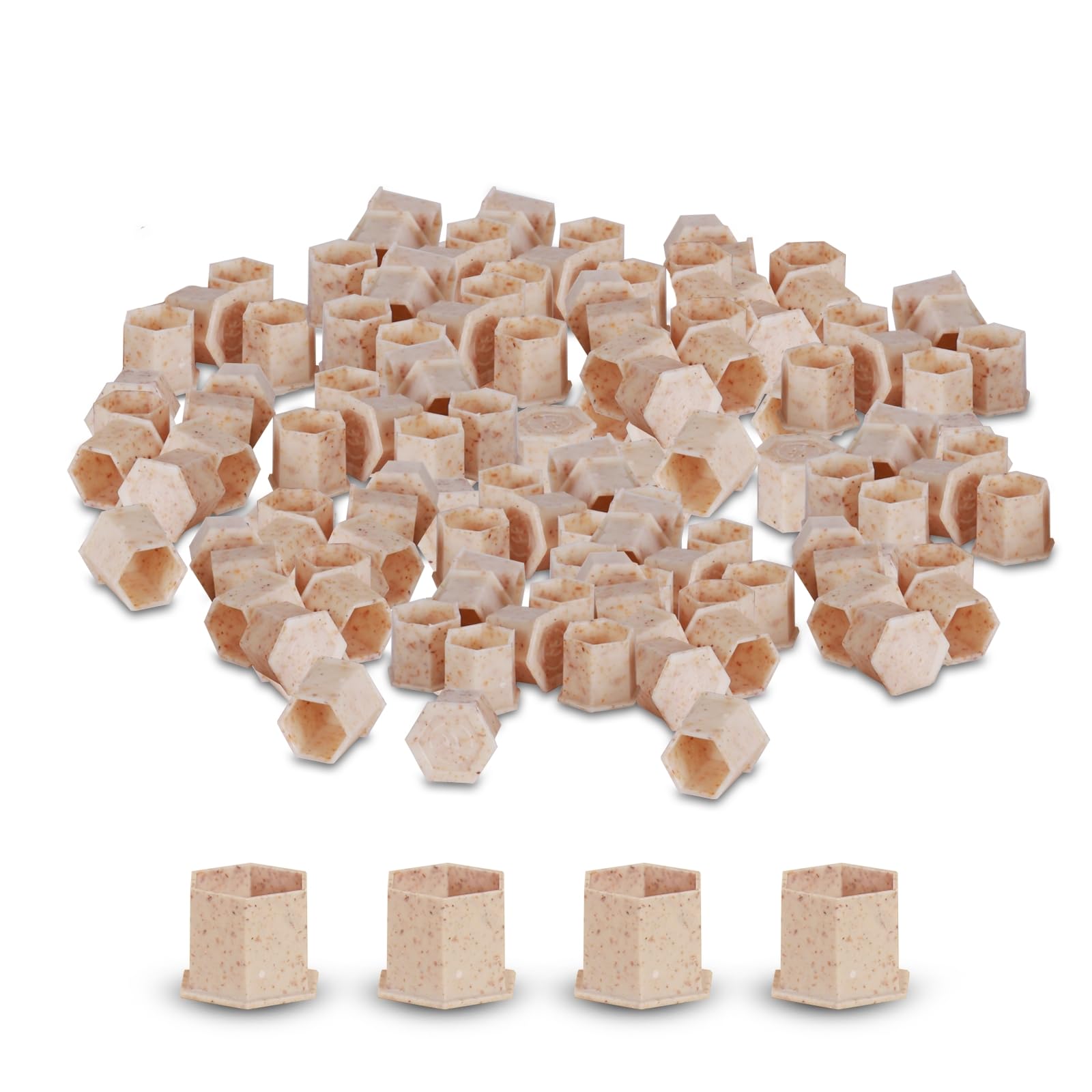 INKin Biodegradable Tattoo Ink Cups Medium 12mm - 200Pcs Disposable ECO Friendly Caps with Base for Hold Ink Pigments Supplies (12mm-Medium) — image 1