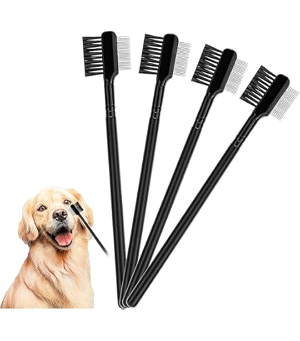 Dog Tear Stain Remover Comb 2-Pack Grooming Tool For Eye Gunk