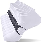 FYTUTESE Ankle Running Socks for Men with Cushion 5 Pack Mens Athletic Cushioned Low Cut Cotton Short Sports Socks