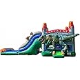 Amazon.com: XJUMP T-Rex Dinosaur Inflatable Water Slide Bounce House ...