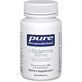 Pure Encapsulations L-Glutamine 500 mg - Supplement for Immune and Digestive Support, Gut Health and Lining, Metabolism, and Muscle Support* - with Free-Form L-Glutamine - 90 Capsules
