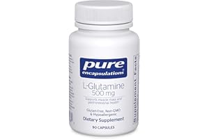 Pure Encapsulations L-Glutamine 500 mg - Supplement for Immune and Digestive Support, Gut Health and Lining, Metabolism, and Muscle Support* - with Free-Form L-Glutamine - 90 Capsules