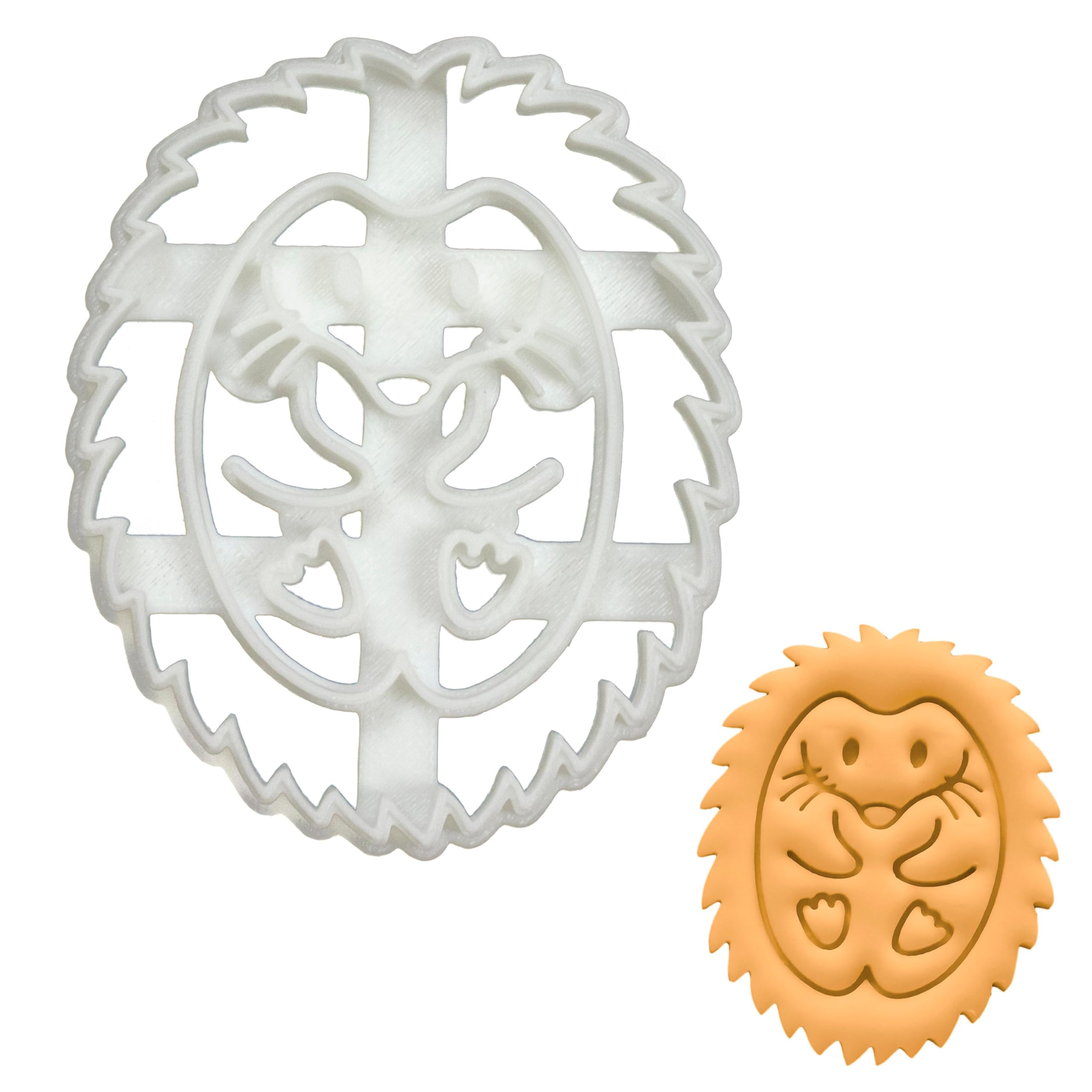 BAKERLOGY Hedgehog Profile Cookie Cutter - Detailed Biscuit Cutter Design for Baking and Crafts, Ideal on Fondant, Dough, Clay