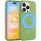 FELONY CASE for Apple iPhone 16 Pro - MagSafe Phone Case, Liquid Silicone, Neutral Color with Anti-Scratch Microfiber Lining, Non-Slip Grip & 360° Shockproof Protection (Sage Green)