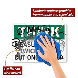 SmartSign “Think - Measure Twice, Cut