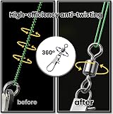 9KM DWLIFE Fishing Swivels Quick Change 40kg Tensile Saltwater Clip 1/0 view 3