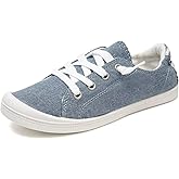 FUNKYMONKEY Shoes for Women, Comfort Low Top Canvas Slip On Sneakers Classic Casual Walking Shoes