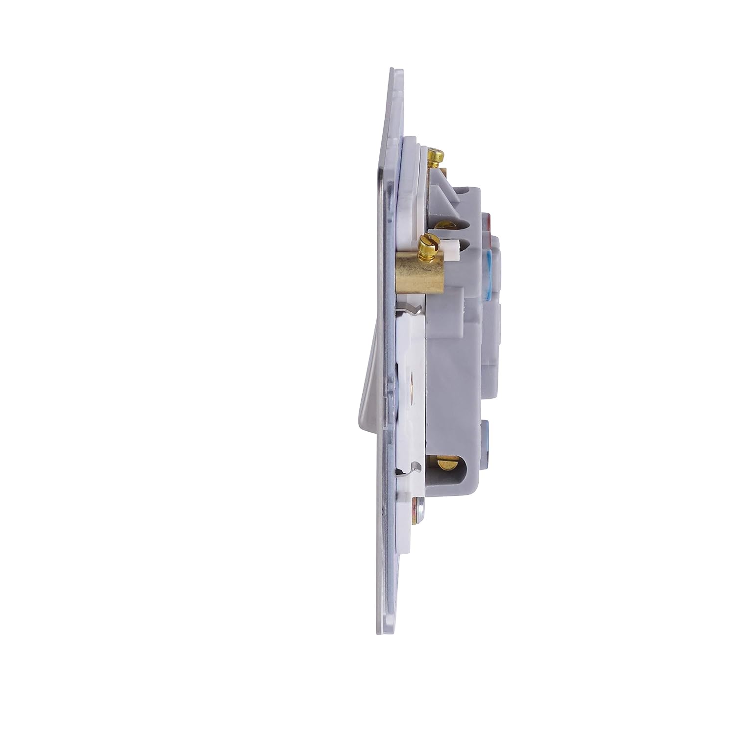 Schneider Electric Ultimate Screwless Flat Plate, Switched Fused Connection Unit, with LED Neon Indicator and Flex Outlet - Image 4
