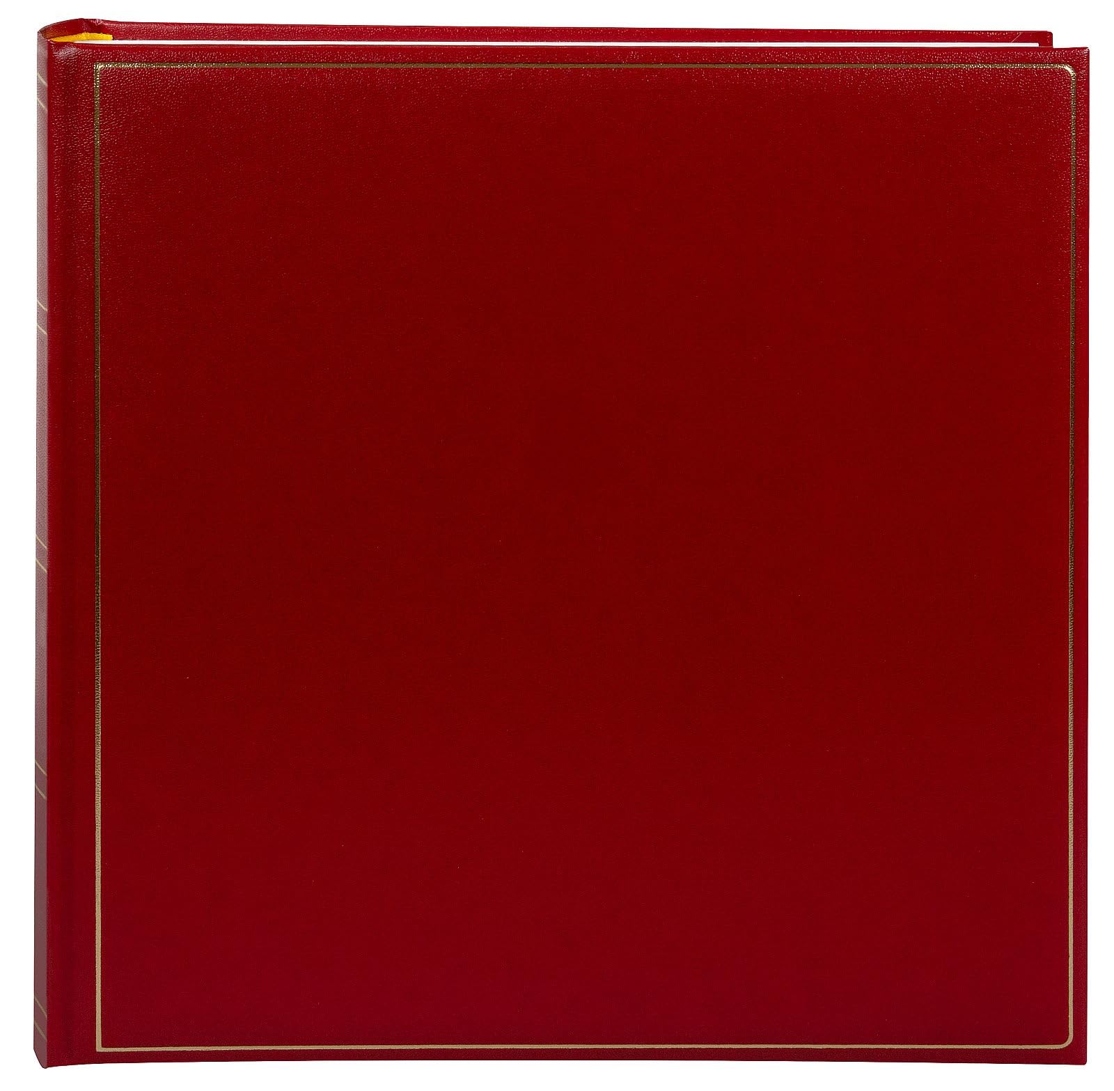 goldbuch Classic 31 383 Photo Album with 100 White Pages and Glassine Dividers, Photo Book with Faux Leather Cover and Gold Embossing, Album for Gluing, Memory Album 30 x 31 x 6 cm, Bordeaux