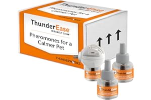 ThunderEase Multicat Calming Pheromone Diffuser Kit | Powered by FELIWAY | Reduce Cat Conflict, Tension and Fighting (90 Day Supply)