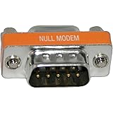 DB9 Male / DB9 Female Null Modem Mini Adapter