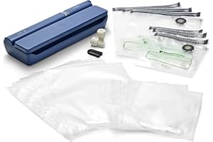 FoodSaver Handheld+ 2-in-1 Vacuum Sealing System, Handheld and Countertop Vacuum Sealer, Matte Indigo Blue