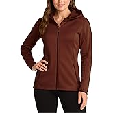 Reebok Womens Softshell Jacket - Lightweight Water & Windproof Warm Hooded Fleece Lined Womens Jacket for Gym Running Hiking