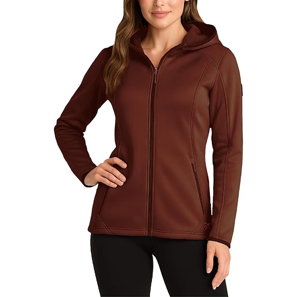 Reebok Womens Softshell Jacket - Super Soft Woven Wind Resistant