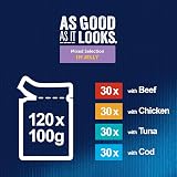 FELIX As Good As It Looks Cat Food Mixed 120x100g 100 g per pack 120 cans view 2