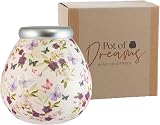 Pot Of Dreams Box Butterfly Flowers Money Box Ceramic Pink Multicolour view 2