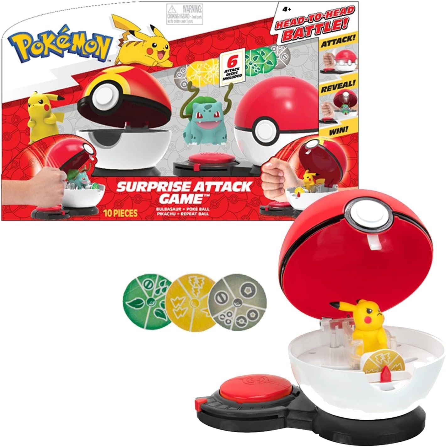 BANDAI Pokeball Surprise Attack Children's Toy (Random Selection Based on Availability)