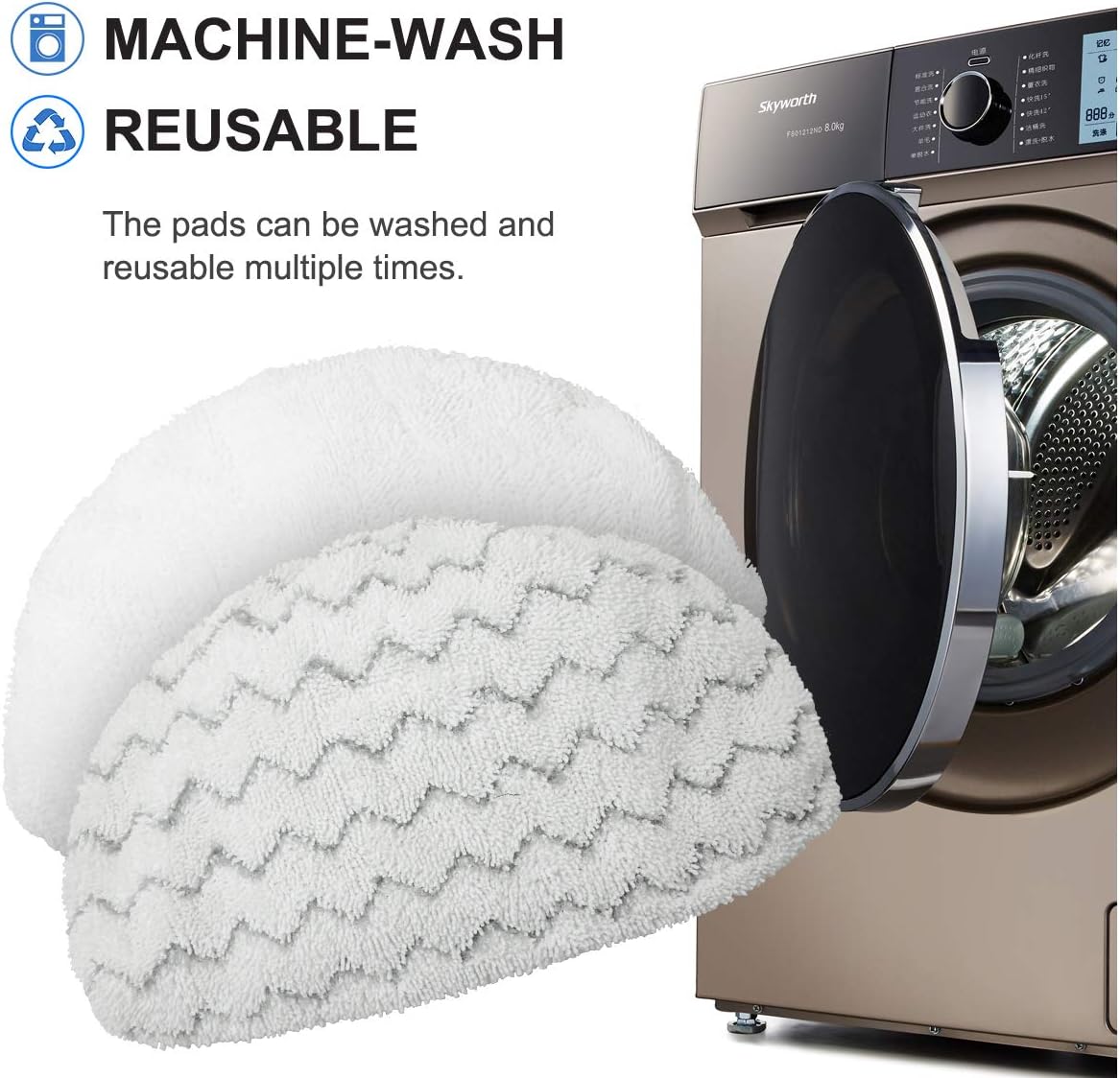 4 Pack Steam Mop Replacement Pads for Bissell Powerfresh 1940 1440 1544