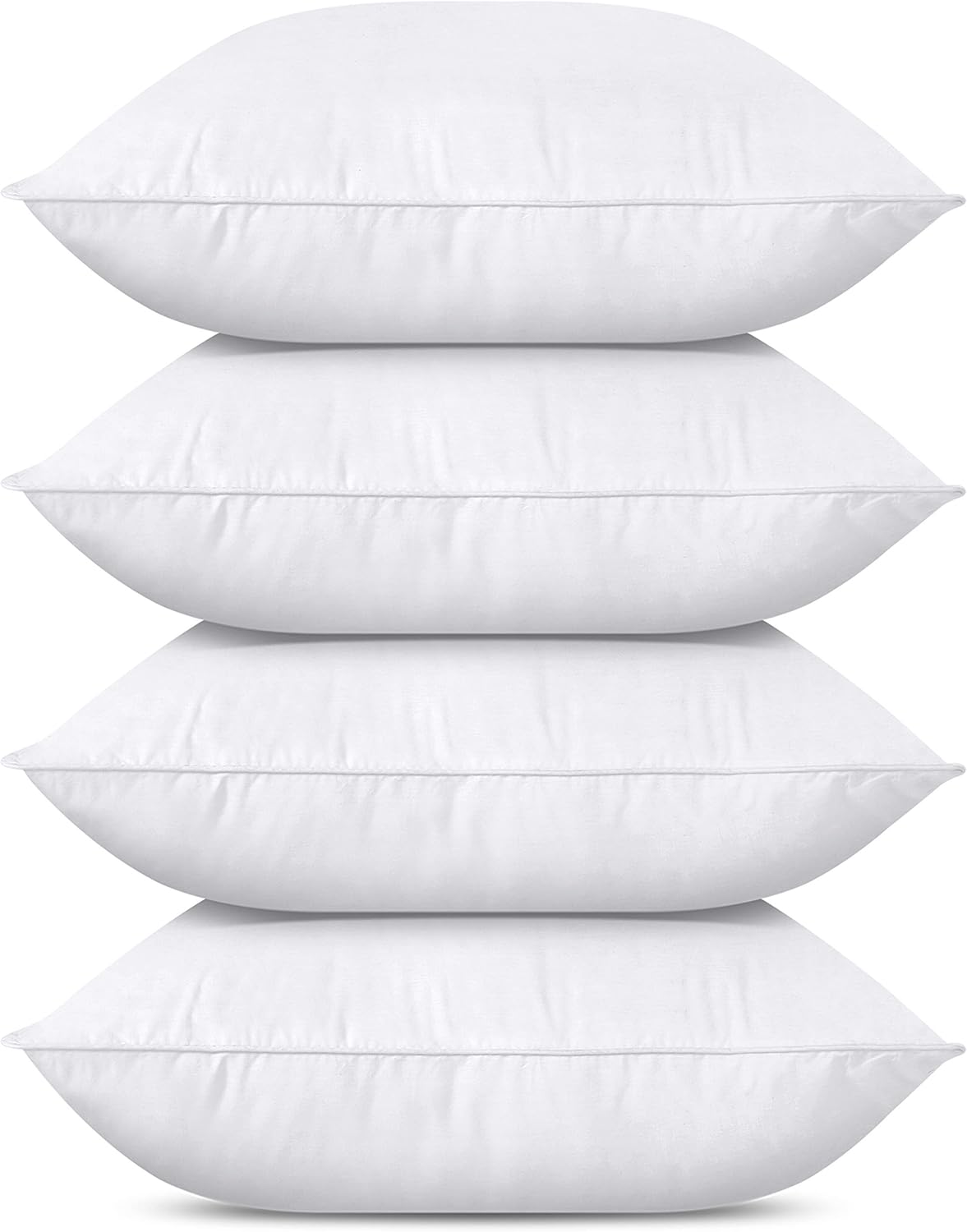 Utopia Bedding Throw Pillows Insert (Pack of 4, White) - 18 x 18 Inches Bed and Couch Pillows - Indoor Decorative Pillows: Home & Kitchen