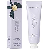 VOESH Vegan Body Creme - Skin Moisturing Cream, K-Beauty Korean Skincare, Lavender Land - 3oz