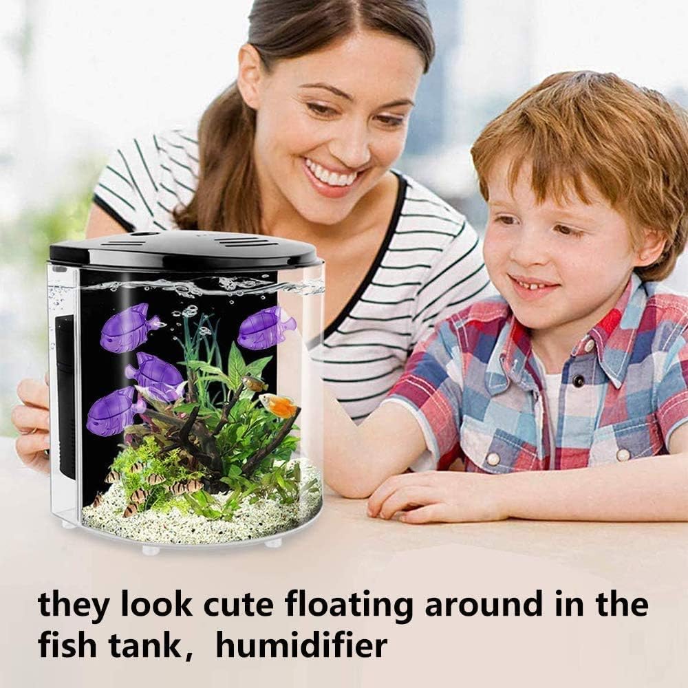 Overlord Humidifier Cleaner, 12 Pack Universal Humidifiers Cleaner Fish, Keep Humidifier's Water Clean, Compatible with Protec Kaz PC1F, Drop Droplet Adorable Warm and Cool Mist Humidifiers Fish Tank: Home & Kitchen