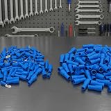 Grapelet 100x Blue Spade Connector Insulated Crimp Terminals 1.1mm–2.6mm view 8