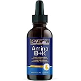 Rx Vitamins Amino B+K - Cat Vitamin B & Potassium Supplement for Cats - with Amino Acids Taurine & Lysine - Aids in Cat Kidney Support & Immune Support for Cats - Liver & Bacon 4oz