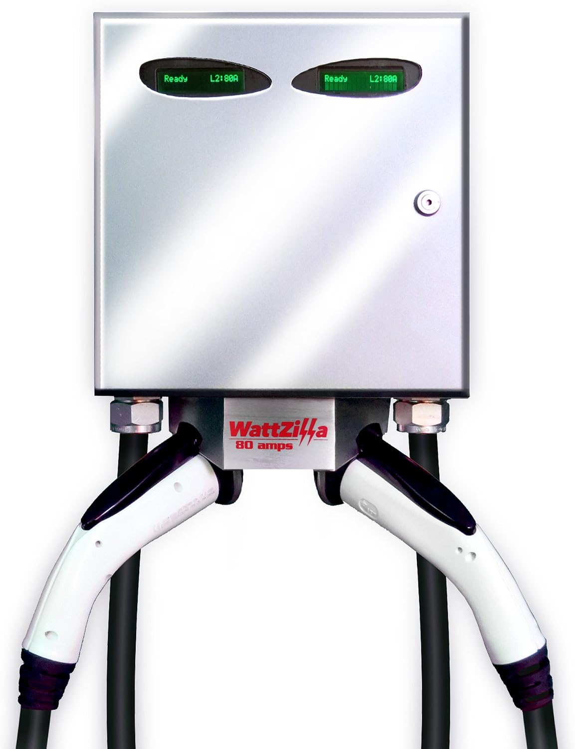 Wattzilla Duo Level 2 80 Amp Evse 25 J1772 Charging Cable W Cable Management System Type 4x Outdoor Enclosure Wall Mount Mirror Finish Ul Cul Listed Made In The Usa Home Audio Theater Amazon Com The wattzilla® family of electric vehicle chargers are imagined, designed, engineered and constructed to be the first, last and only electric vehicle charger. wattzilla duo level 2 80 amp evse 25