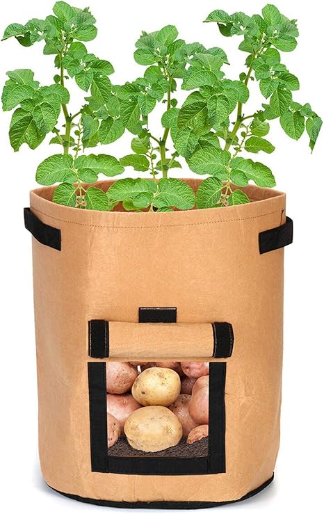 Amazon 植物栽培 バッグ カーキポテトプランティングバッグポットプランター野菜コンテナ栽培ガーデン 園芸 植物育成 プランター Amazon 植物栽培 バッグ カーキポテトプランティングバッグポットプランター野菜コンテナ栽培ガーデン 園芸 植物育成 プランター