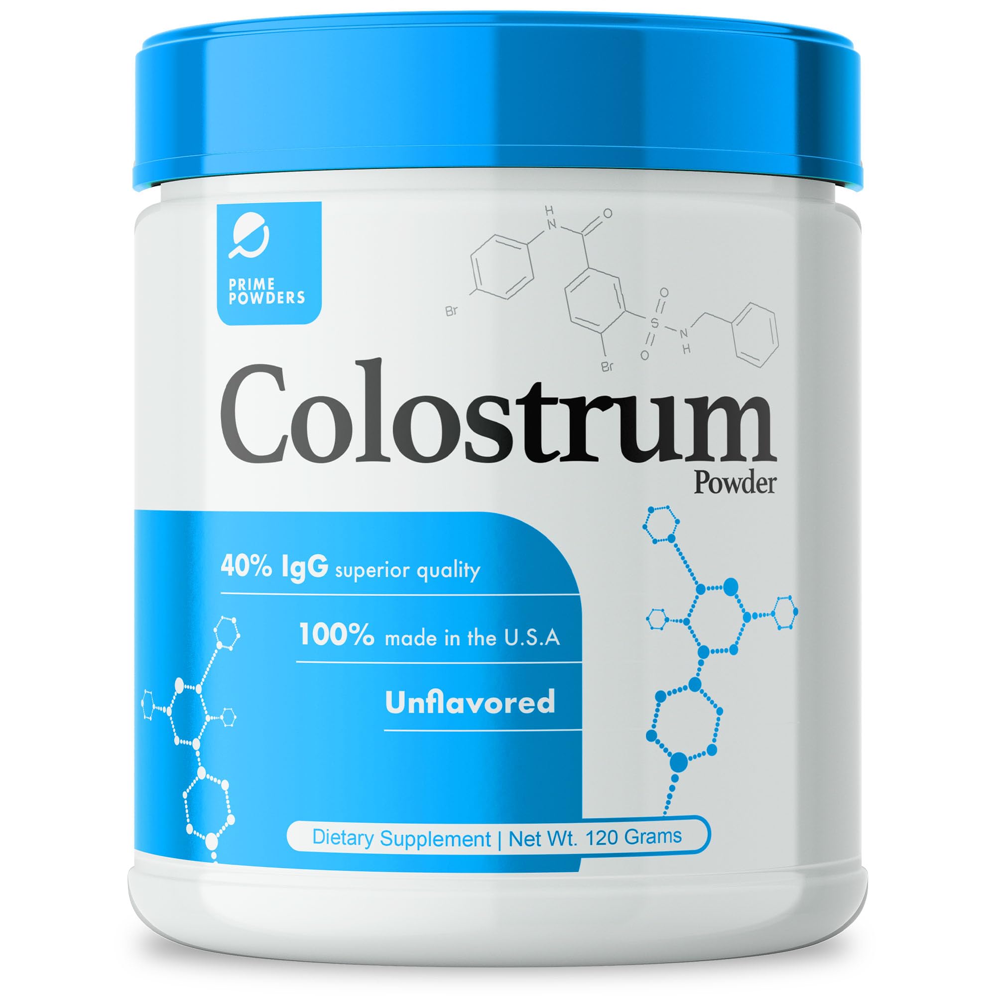 Prime Powders Colostrum 𝗢𝗩𝗘𝗥 𝟰𝟬 𝗜𝗴𝗚, Grass Fed, Gut Health, Bloating