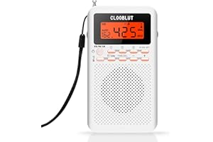 RD218 shortwave Radio FM/AM/SW Band Transistor Powered by AA Batteries with Key Backlight LCD Display Digital Alarm Clock Sle