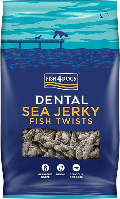 Fish4Dogs Sea Jerky Twists Low Fat Grain Free Dog Treat 500g