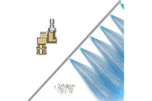 SITIMIMIL® Radiator Cleaning Wand for Cars & Trucks - Portable Radiator Cleaning Wand Stainless Steel 100cm（39inch） Heavy-Duty Pressure Washer Tool with 6 Jetter Nozzles, Flat Design 2000 PSI Max