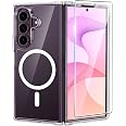 FNTCASE Magnetic for Samsung Galaxy Z Fold 8 Ultra/ Fold 7 Case, Clear | Fit for Magsafe, with Screen Protector, Military Gra