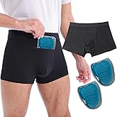 liuun Vasectomy Jockstrap Underwear with Zip Pocket Design and 2 Vasectomy Ice Packs For Testicular Support And Pain Relief