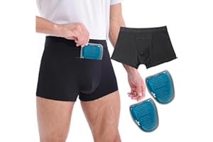 liuun Vasectomy Jockstrap Underwear with Zip Pocket Design and 2 Vasectomy Ice Packs For Testicular Support And Pain Relief