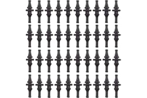 40 Pieces Rubber Mount Screws with Pin Rivet for PC Case Fans Anti-Vibration